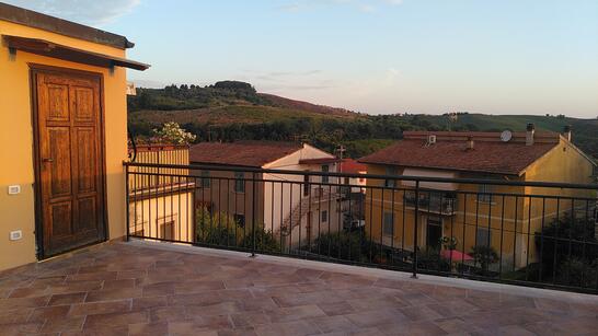 Die Terrasse in Casciana Terme