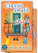 Cover Classic Death by Beate Boeker Temptation in Florence #6 cozy mystery